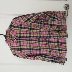 Lincoln Outfitters xl plaid pinks yellows black